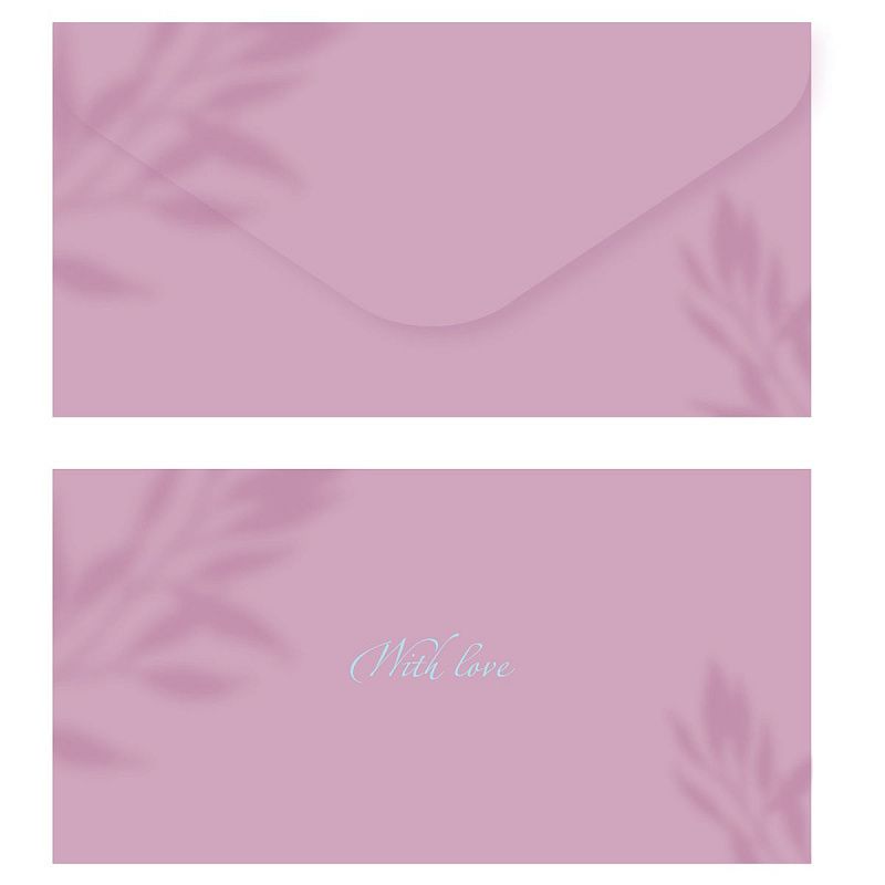 Конверт для денег MESHU "Purple Orchid", 85*164мм, soft-touch, фольга