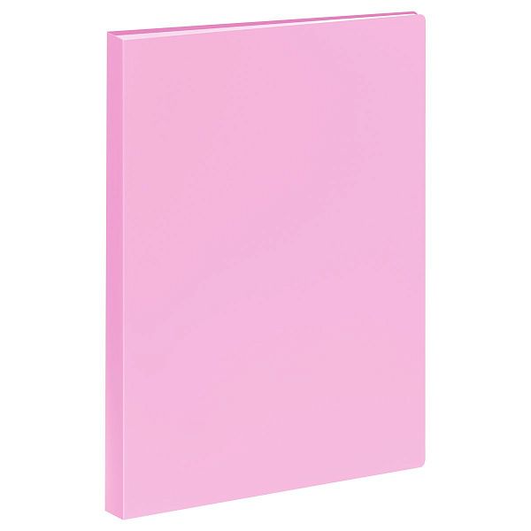 Папка с 20 вкладышами СТАММ А4, 14мм, 500мкм, пластик, пастель, розовая