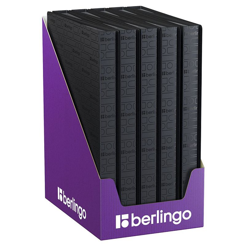 Папка с 40 вкладышами Berlingo "Your Way" А4, 24мм, 600мкм, черная, с внутр. карманом 