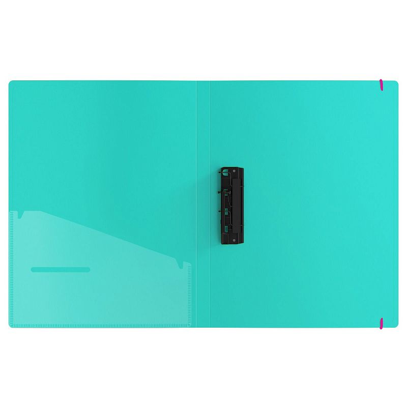 Папка с зажимом Berlingo "Raze" А4, 17мм, 600мкм, фиолетовая, с внутр. карманом, софт-тач 