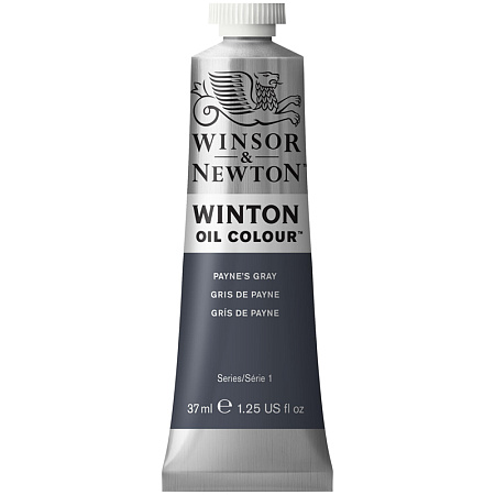 Краска масляная художественная Winsor&Newton "Winton", 37мл, туба, серый Пэйнес