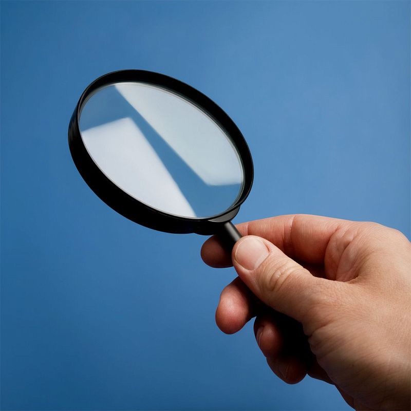 Лупа OfficeSpace, 90мм, 3-х кратное увеличение, карт. коробка, европодвес