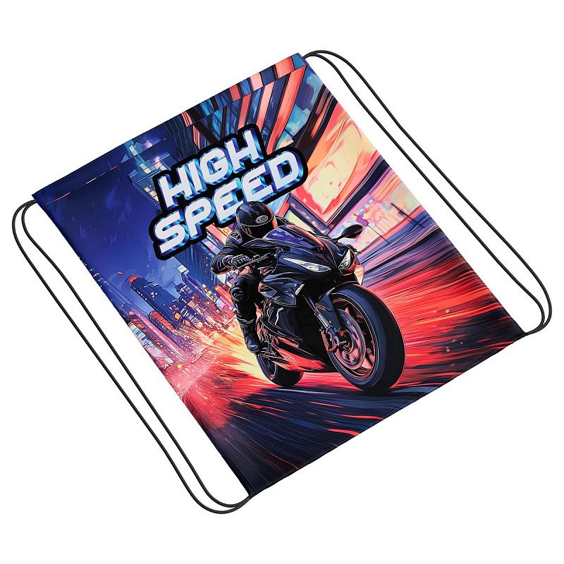 Мешок для обуви 1 отделение ArtSpace "Bike", увеличенный объем, 410*490мм 