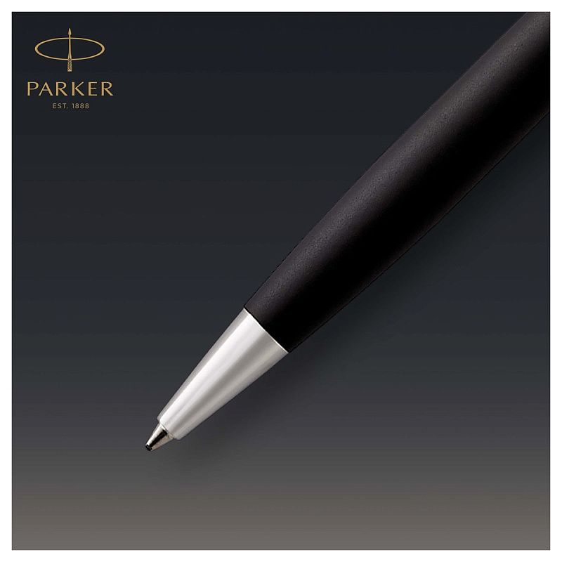 Ручка шариковая Parker "Sonnet Matte Black СT" черная, 1,0мм, поворот., подарочная упаковка 