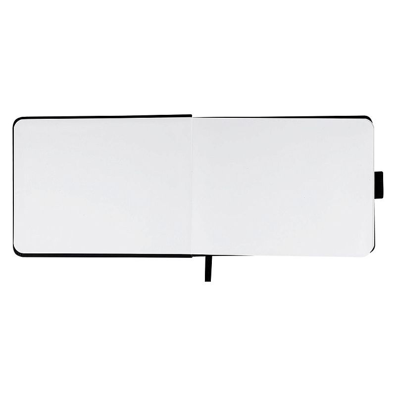 Скетчбук 100л., 148*105 Гамма "Студия", черный, твердая обложка, на резинке, белая, 110г/м2