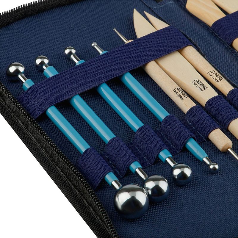 Набор инструментов для лепки и моделирования ТРИ СОВЫ, 14шт., в пенале