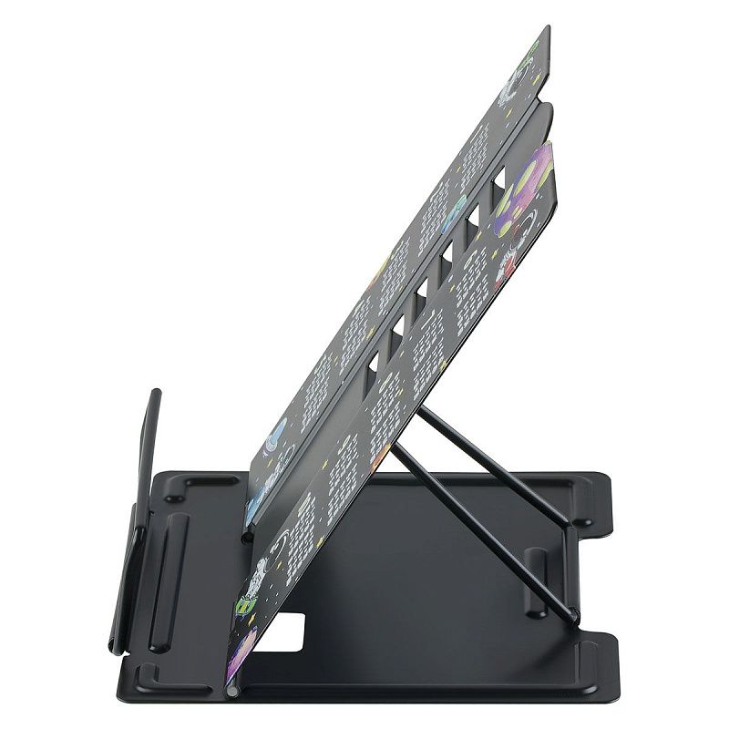 Подставка для книг СТАММ, металлическая, мини-формат, "Космонавты" 