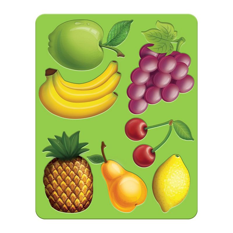 Трафарет-раскраска контурный, СТАММ "Фрукты", пакет, европодвес