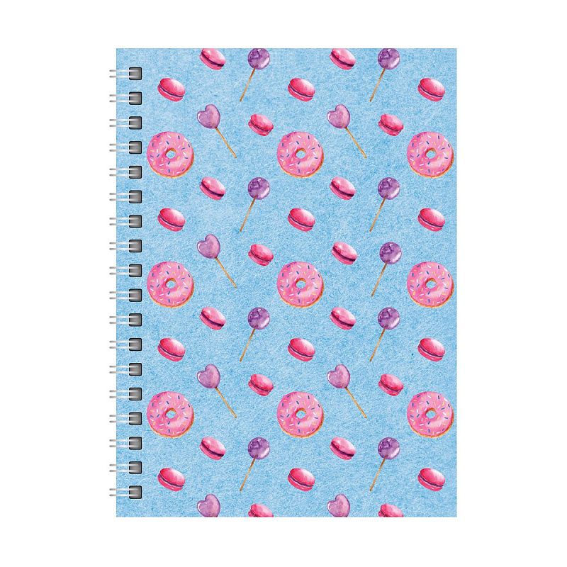 Записная книжка А6 80л., на гребне BG "Яркий день", матовая ламинация, твердая обложка