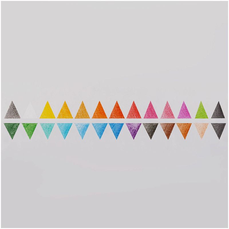 Карандаши цветные пластиковые Красин "Эволюция", 24цв.+2 ч/г HB, заточен., картон, европодвес