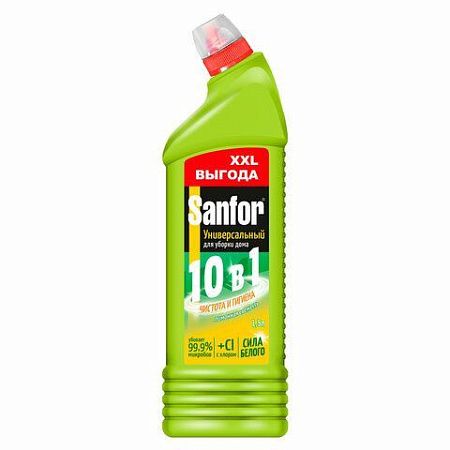 Чистящее средство 1,5л SANFOR Universal "Лимонная свежесть", гель, 24503 