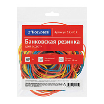 Банковская резинка  100г OfficeSpace, диаметр 60мм, ассорти, европодвес