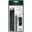 Набор карандашей ч/г Faber-Castell "Pitt Graphite", 5шт.+ластик+точилка, 2B/6B, заточен., блистер