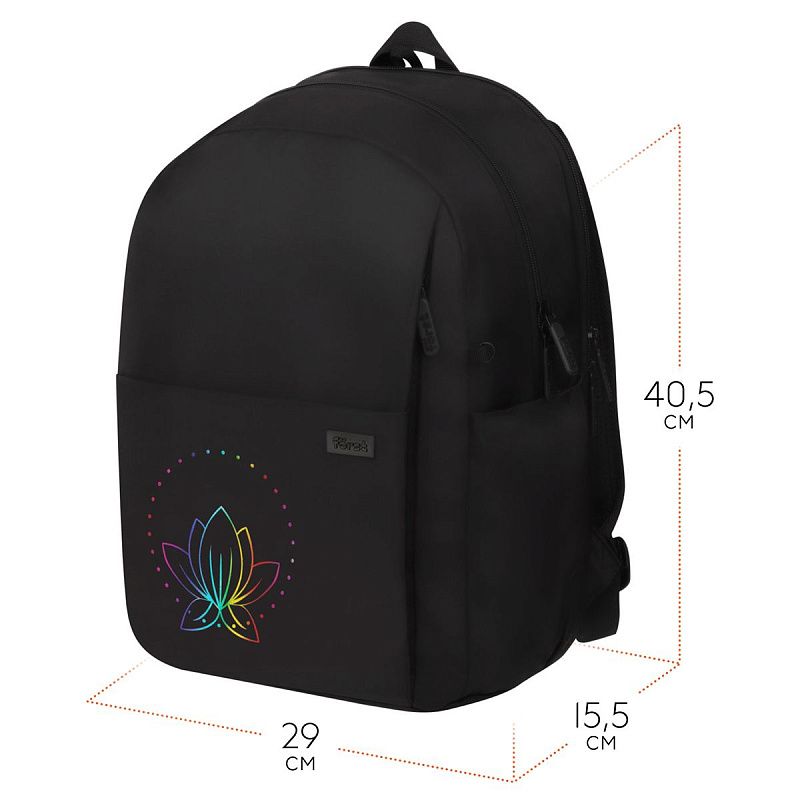 Рюкзак Först F-Spiritual "Lotus" 40,5*29*15,5см, 2 отделения, 5 карманов, уплотненная спинка 