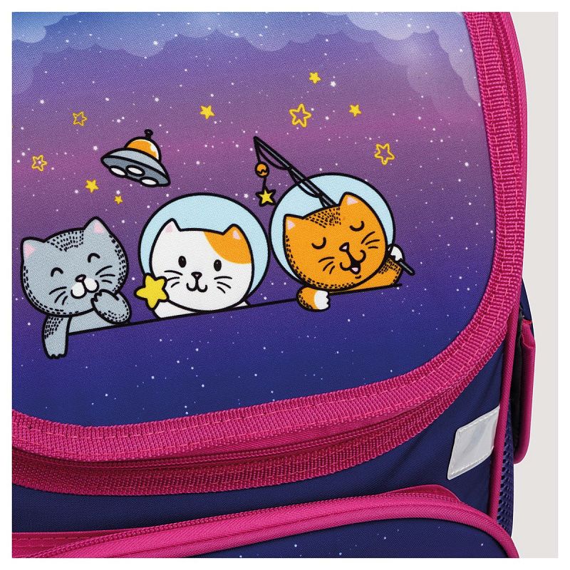 Ранец ArtSpace Junior "CosmoCat" 37*28*21см, 1 отделение, 3 кармана, анатомическая спинка 