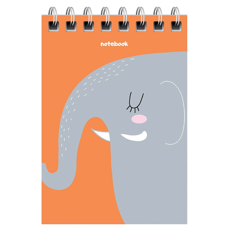 Блокнот А7 40л. на гребне BG "Моноколор. New style"