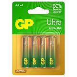 Батарейка GP Ultra G-Tech AA (LR6) 15AU алкалиновая, BC4