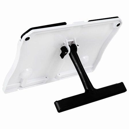 Подставка для книг и учебников BRAUBERG White, регулируемый угол наклона, прочный ABS-пластик, 238063 