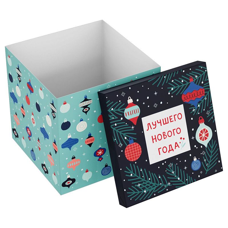 Коробка складная подарочная MESHU "Моменты счастья", (28*28*28см)