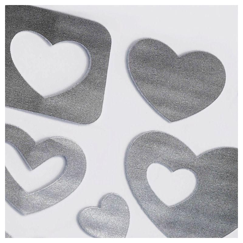 Набор светоотражающих наклеек Мульти-Пульти "Сердца", 16шт. 