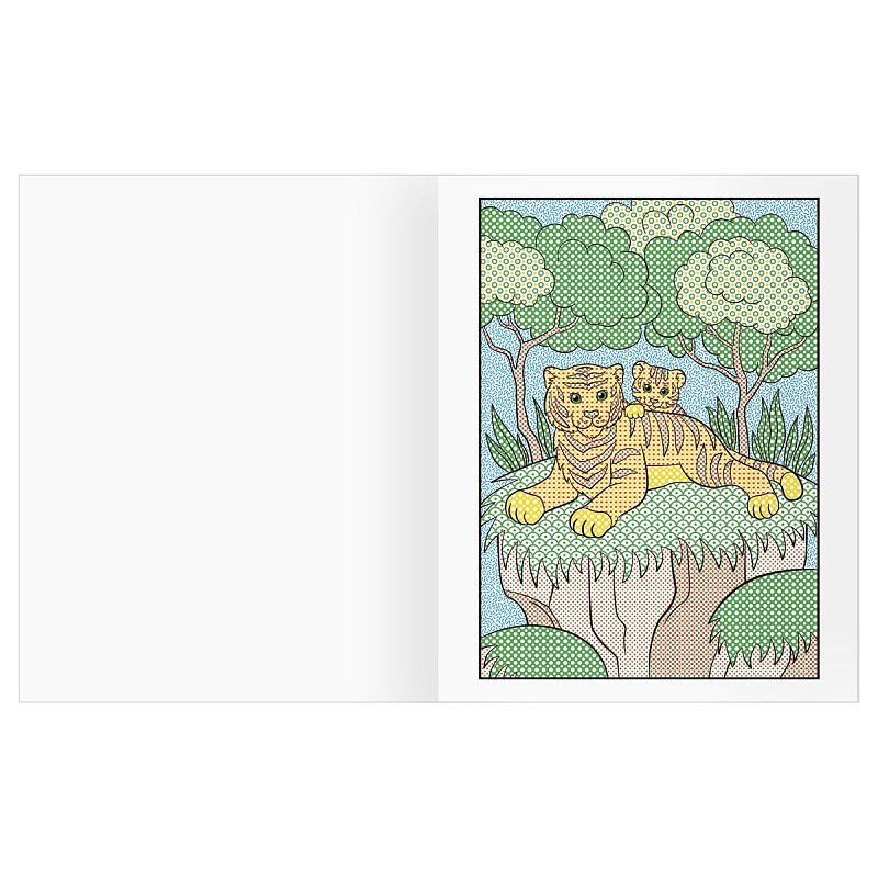 Раскраска водная 200*250 ТРИ СОВЫ "Раскрась водой. Мамы и малыши", 8стр.