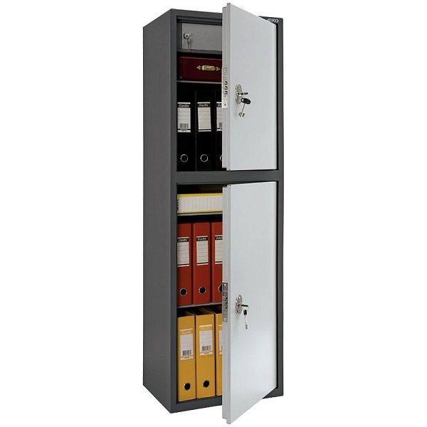 картинка Шкаф бухгалтерский Aiko SL-150/2T, 1490*460*340, ключевой замок от магазина