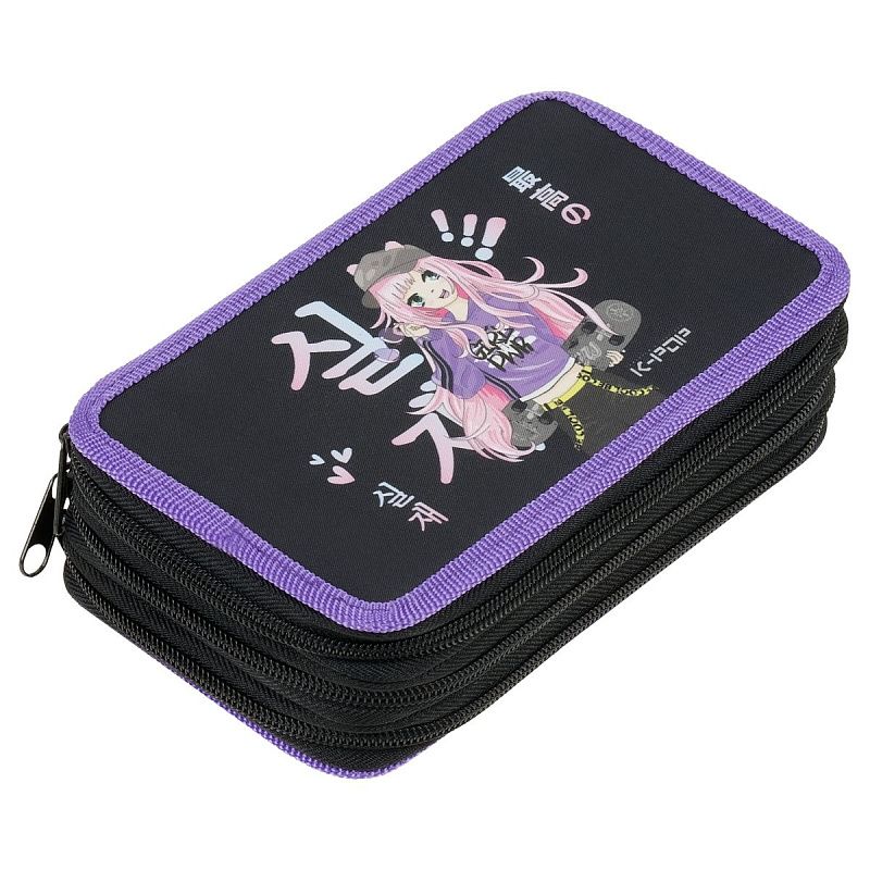 Пенал 3 отделения, 190*110 ArtSpace "My style", ткань 