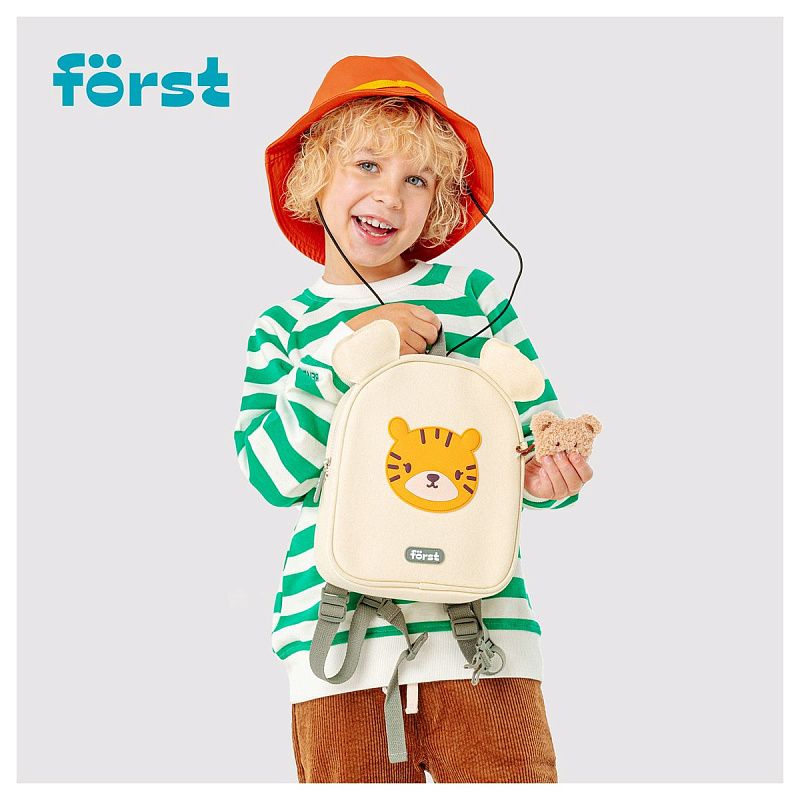 Рюкзак Först F-Kids "Little tiger" 25*21*10см, 1 отделение, уплотненная спинка 