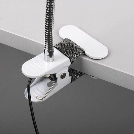 Лупа настольная на прищепке с LED ПОДСВЕТКОЙ, диаметр 75 мм, увеличение 3, BRAUBERG, 455931