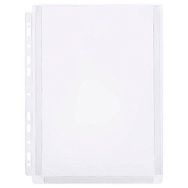 Папка-вкладыш с перфорацией СТАММ А4, ПВХ, 180мкм, глянцевая, расширяющаяся до 250л.