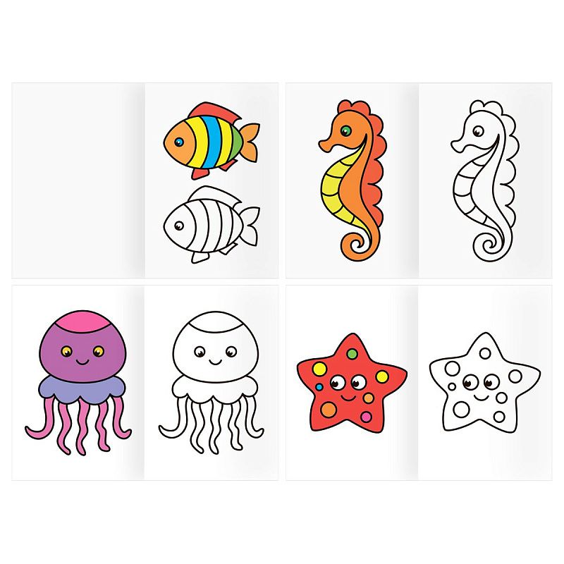 Раскраска А5, 16 стр.,  ТРИ СОВЫ "Посмотри и раскрась. Выпуск №1"