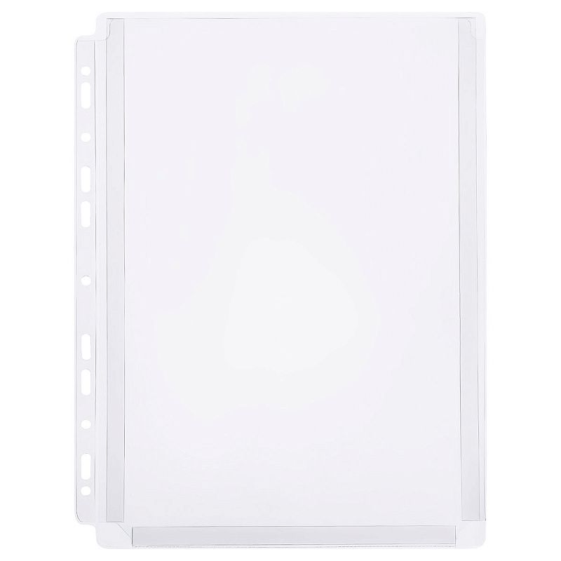 Папка-вкладыш с перфорацией СТАММ А4, ПВХ, 180мкм, глянцевая, расширяющаяся до 250л.