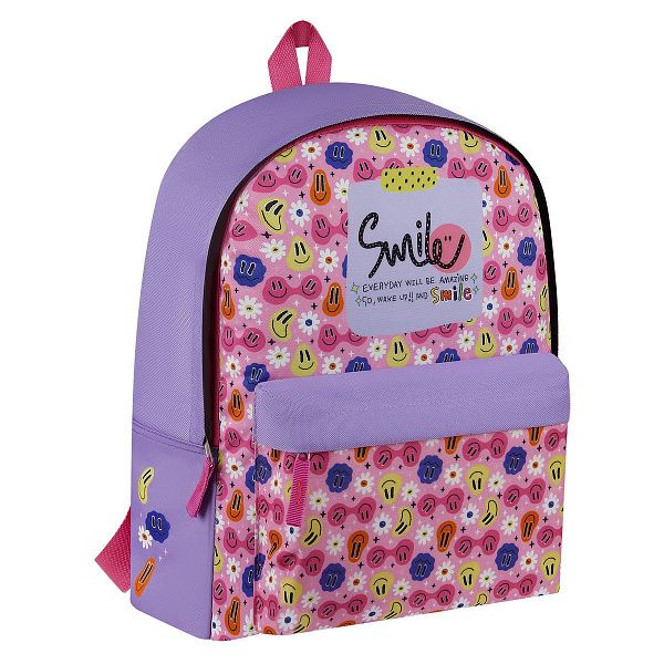 Рюкзак ArtSpace Street "Smile", 40*29*18см, 1 отделение, 1 карман