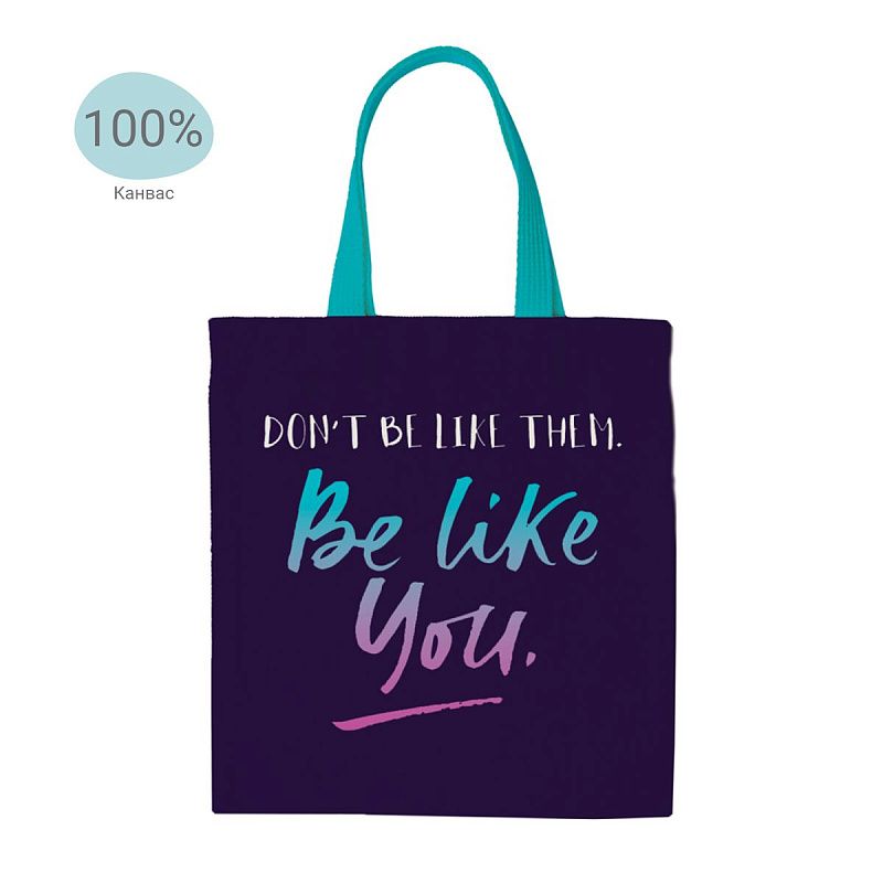 Сумка-шоппер MESHU "Be like", 33*40см, канвас 