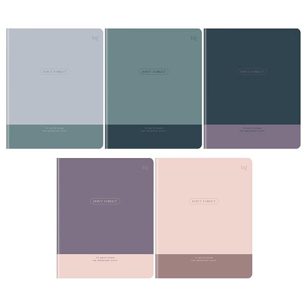 Тетрадь 96л., А5, клетка BG "Важные записи", soft-touch ламинация