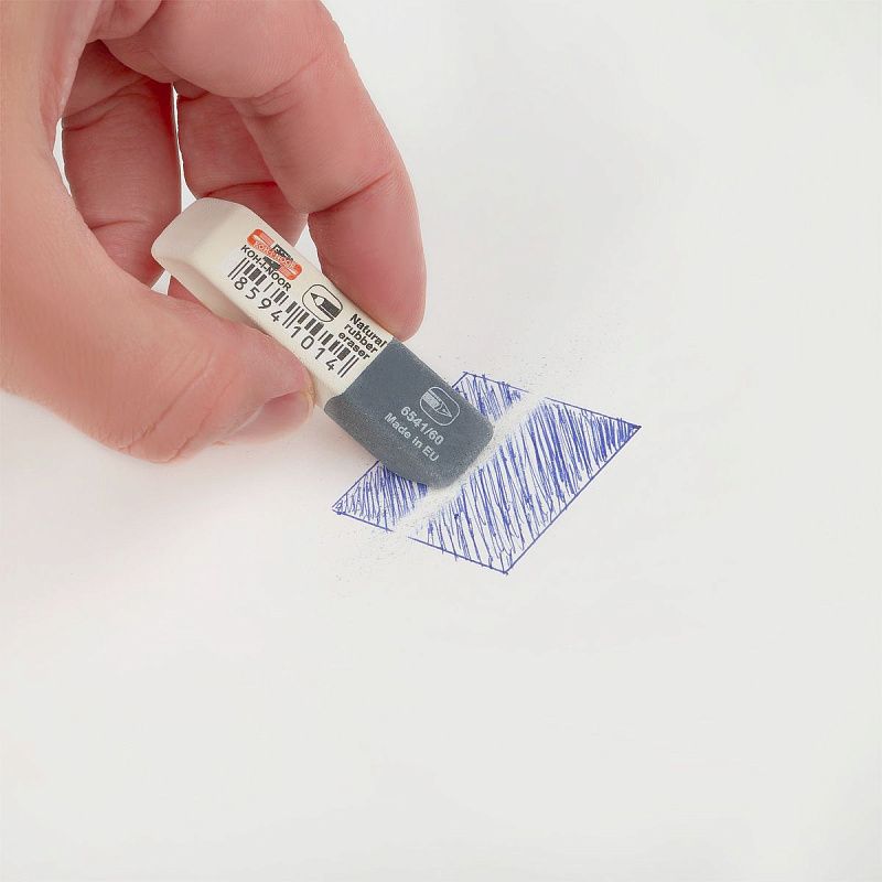 Ластик Koh-I-Noor "Sanpearl" 60, скошенный, комбинированный, натуральный каучук, 57*14*8мм 