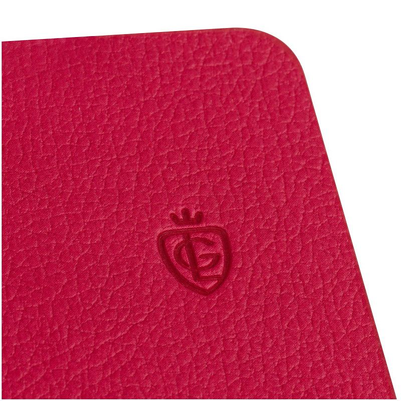 Записная книжка А6 80л. ЛАЙТ, кожзам, Greenwich Line "Classic. Berry", с резинкой, фактурное тиснение, блок в клетку