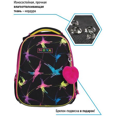 Ранец Berlingo Expert "Neon fashion" 37*28*16см, 2 отделения, 2 кармана, анатомическая спинка 
