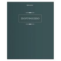 Папка-портфолио универсальная, 4 кольца, 20 файлов, 7БЦ матовая, BRAUBERG "Classic", 117554