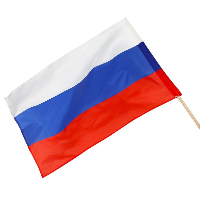 Флаг РФ 90*135см, пакет с европодвесом