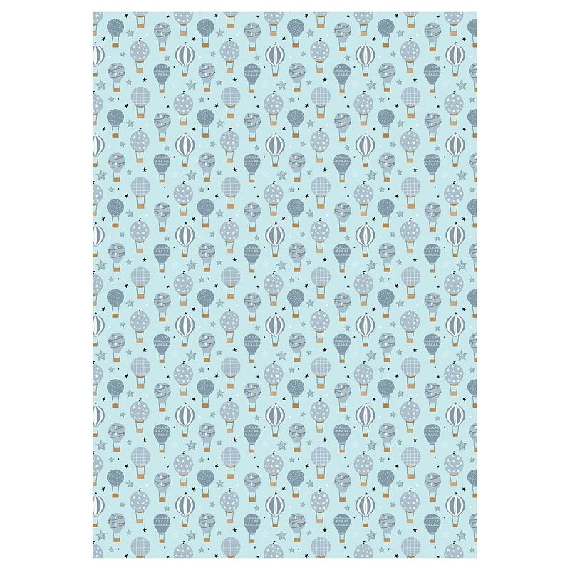 Упаковочная бумага глянц. 70*100см, MESHU "Сhildish", 80 г/м2, ассорти, 5 дизайнов