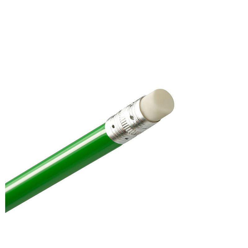 Карандаш ч/г OfficeSpace, HB, трехгранный, заточен., пластиковый, с ластиком, корпус ассорти с полоской 