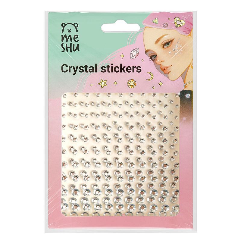 Наклейки акриловые MESHU,"The silver line", 220 наклеек, инд. уп., европодвес