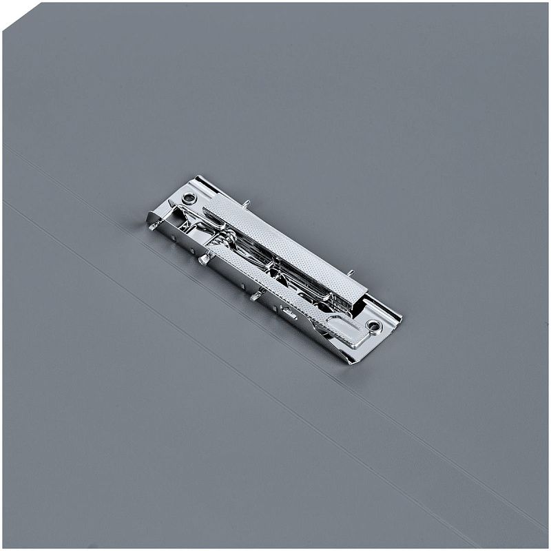 Папка с боковым зажимом СТАММ "Стандарт" А4, 17мм, 700мкм, пластик, серая 