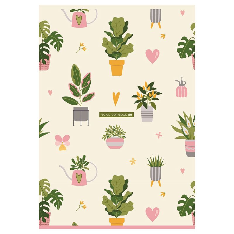 Тетрадь 80л., А4, клетка BG "Весна", суперэконом