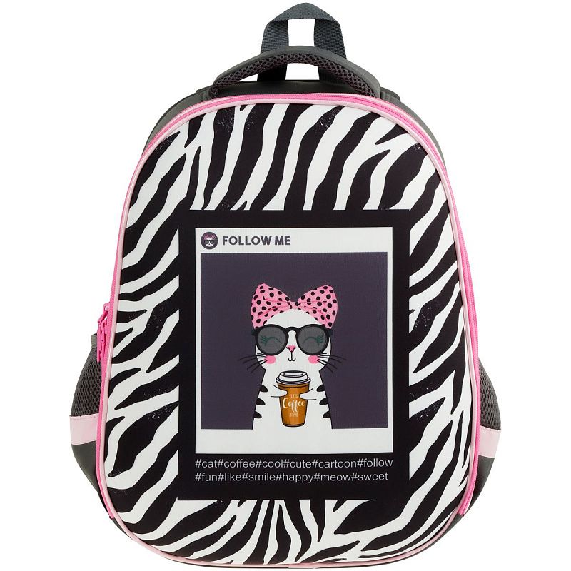 Ранец ArtSpace School Friend "Follow me" 39*30*18см, 2 отделения, 2 кармана, анатомическая спинка 