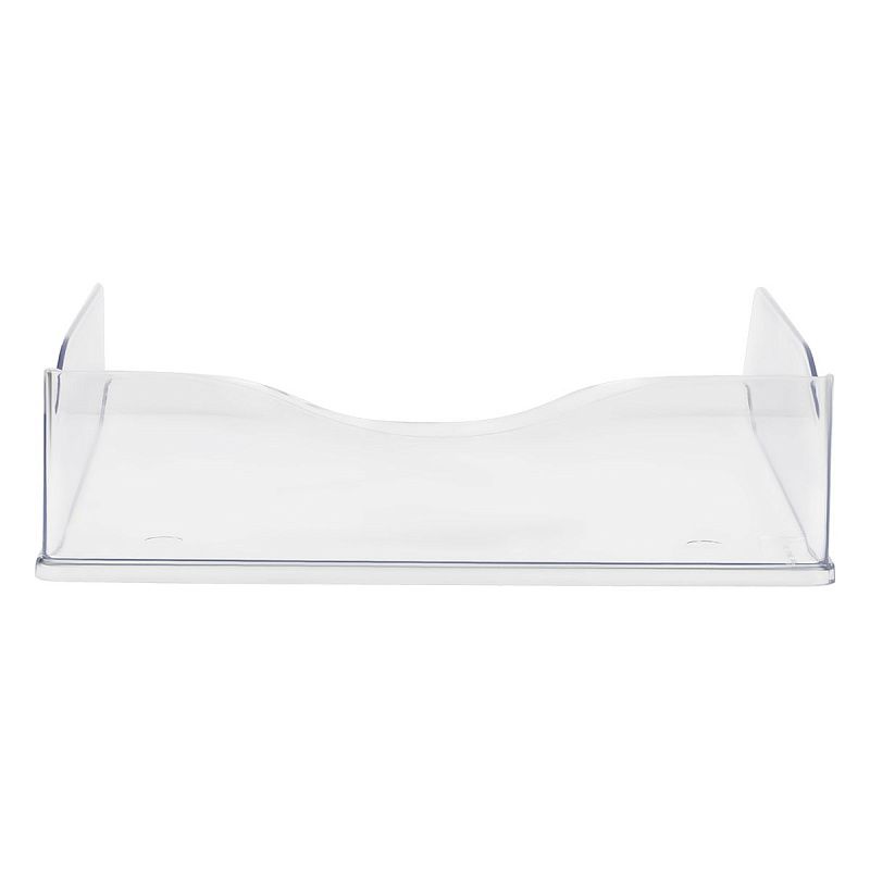 Лоток для бумаг горизонтальный СТАММ "Тропик", прозрачный