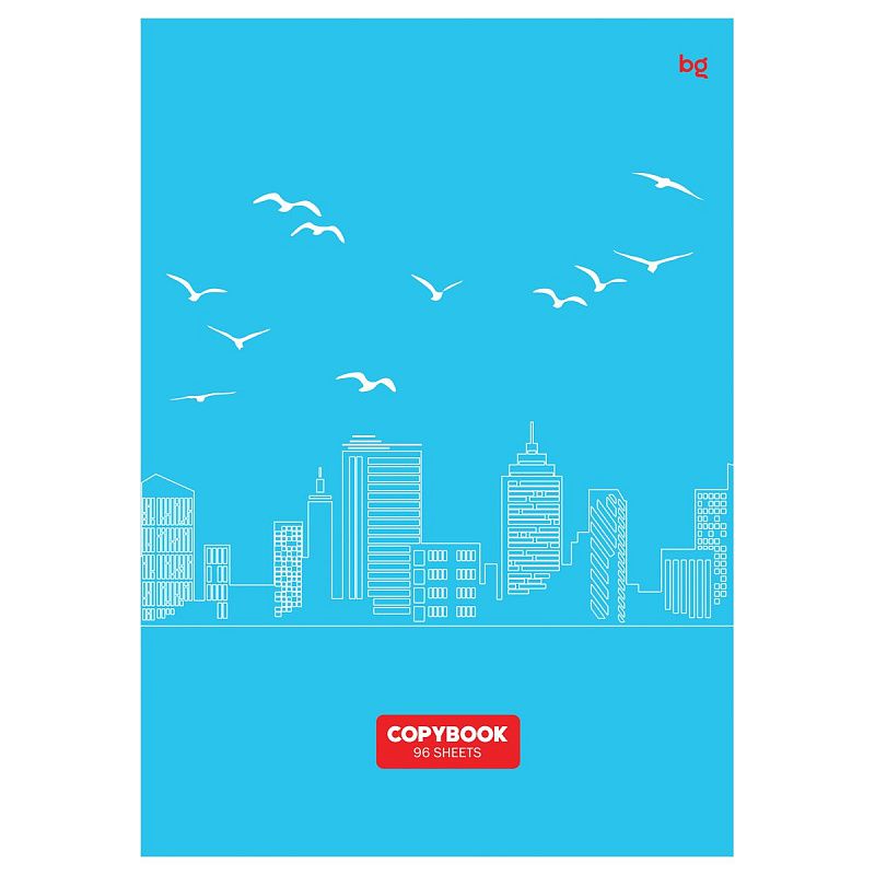 Тетрадь 96л., А4, клетка BG "С высоты полета", выб. лак
