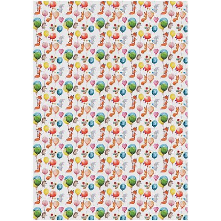 Упаковочная бумага белый крафт 70*100см, MESHU "Счастливое событие", 70г/м2