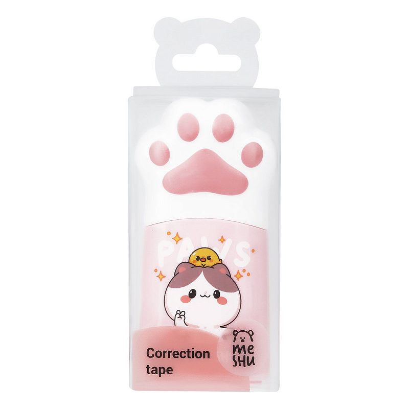 Корректирующая лента MESHU "Paw", 5мм*12м, пвх-бокс, европодвес